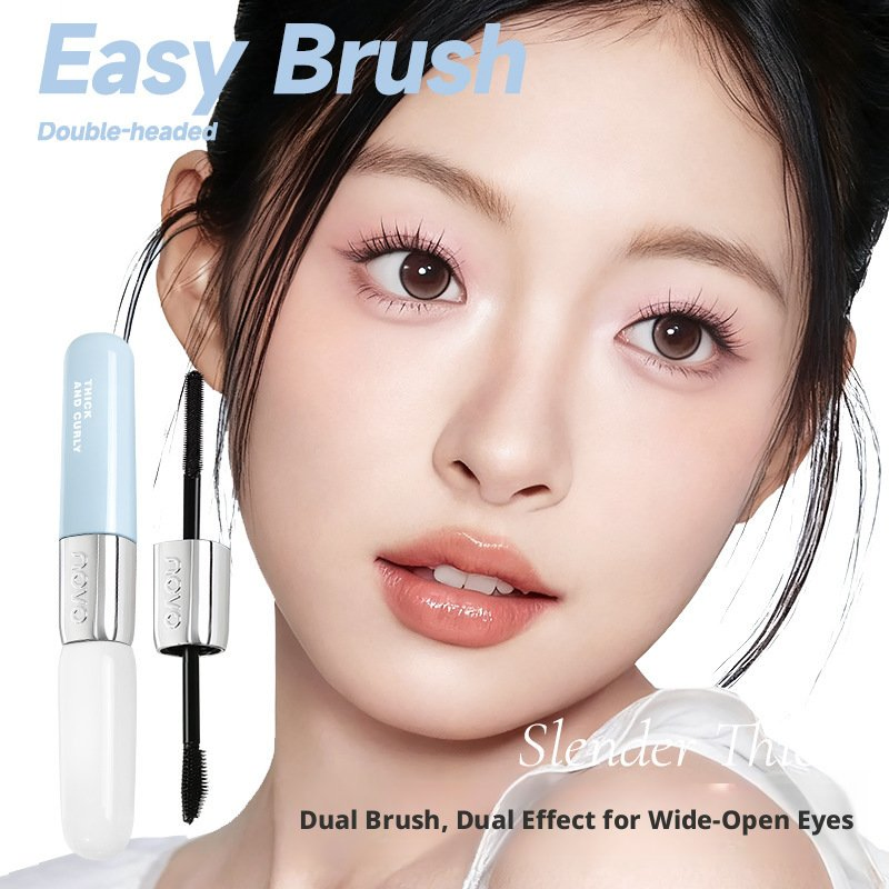 Novo Double-Ended Lengthening & Volumizing Mascara Waterproof Curling Long-Lasting Smudge-Proof