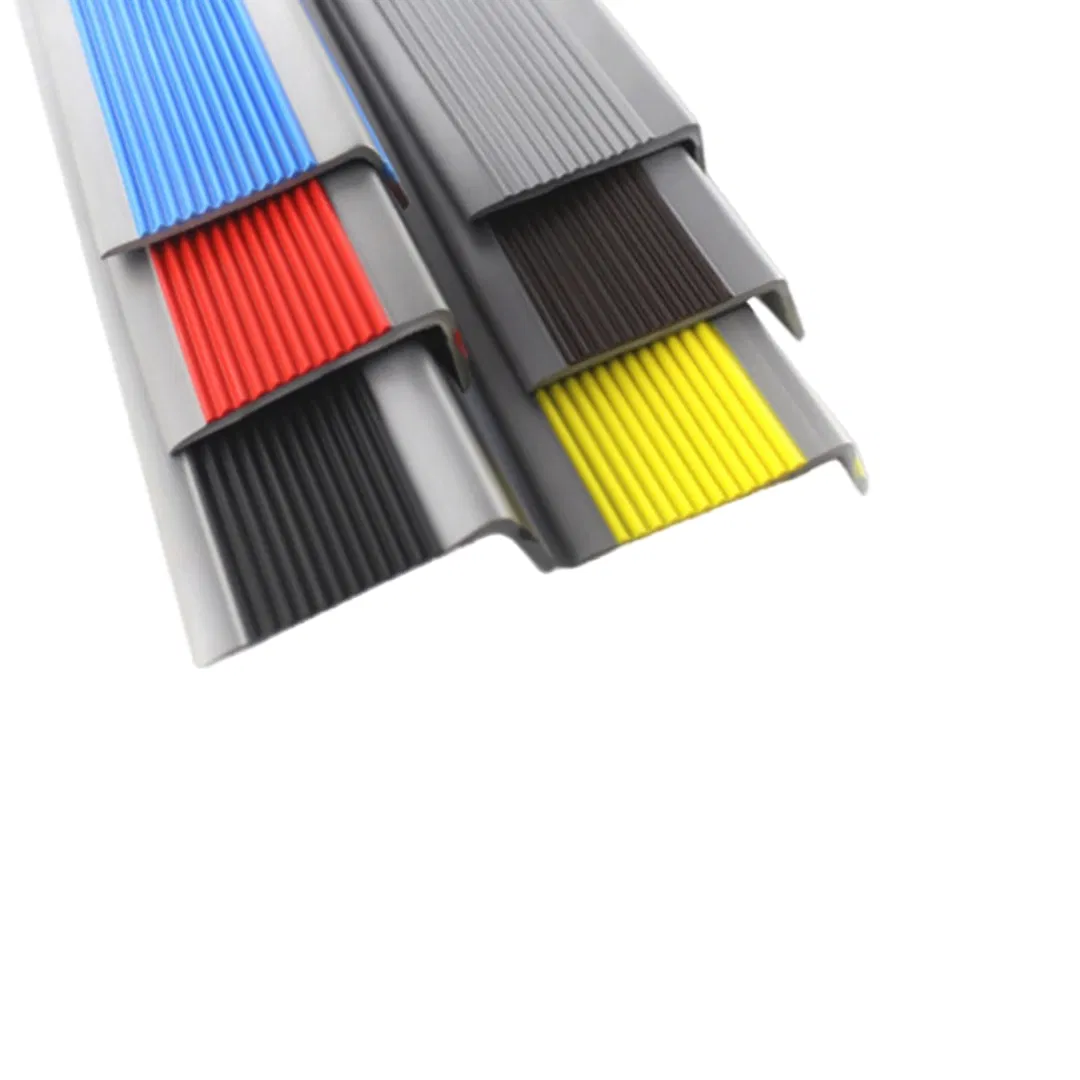 Self Adhesive Premium Stair Nosing with Anti-Skid PVC Rubber Strips