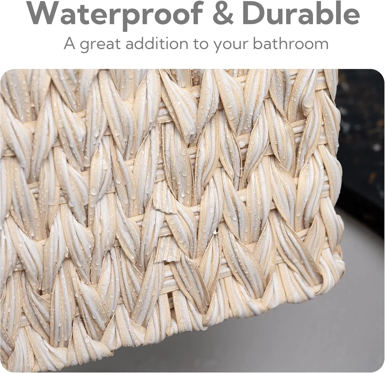 Водонепроницаемые плетеные корзины для хранения (2 размера)