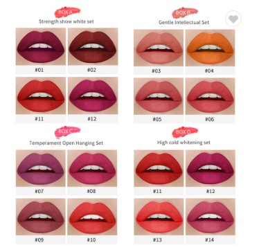 Набор матовых стойких помад Non-Sticky Cup