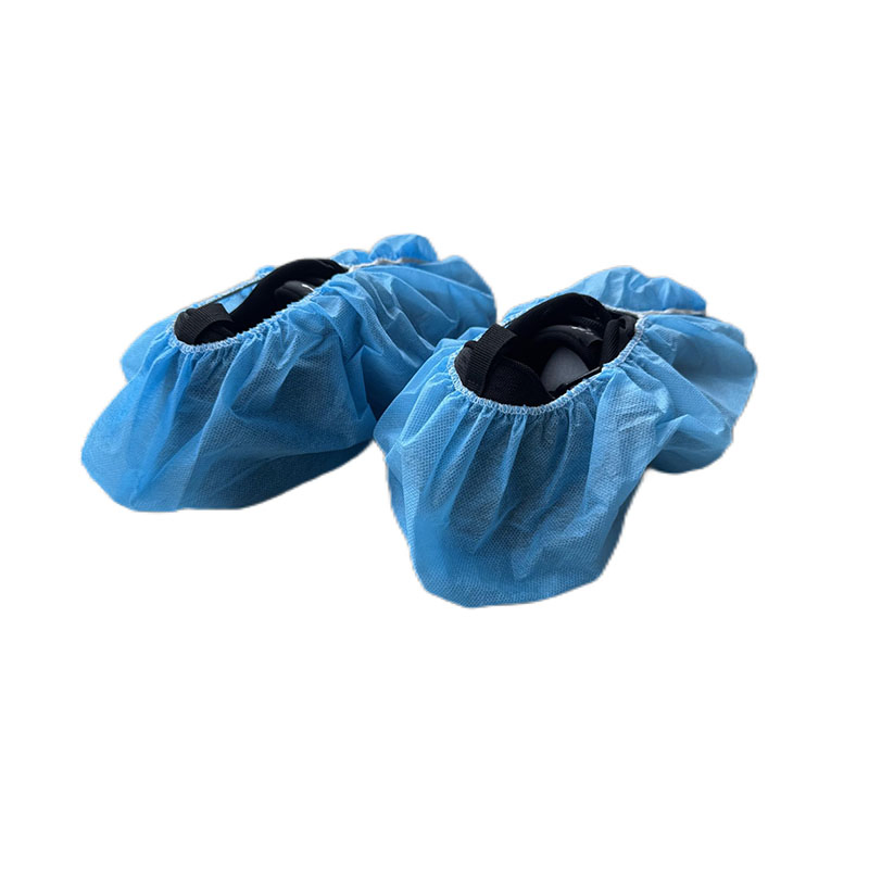 Disposable Nonwoven Shoe Cover with Non-Slip Thread and Elastic Band