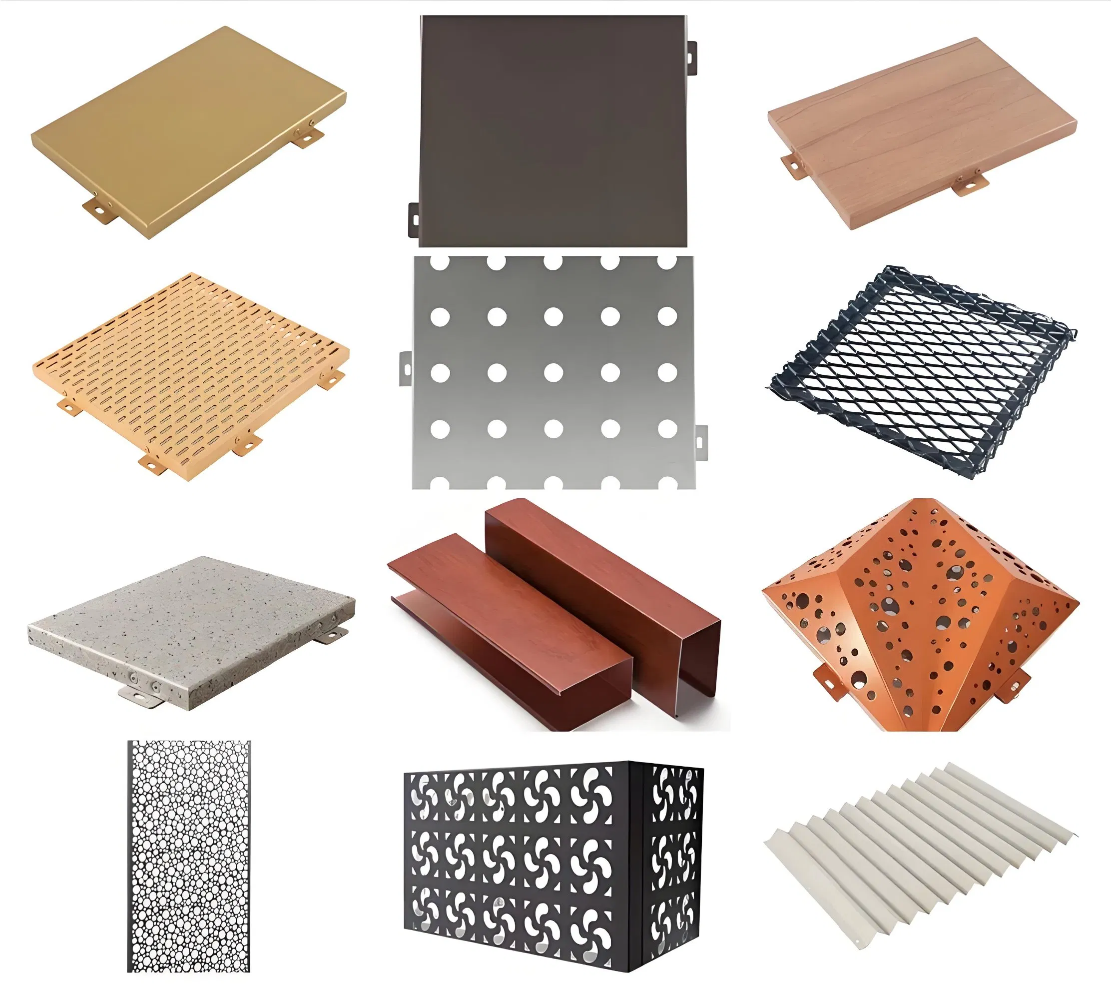 Decorative Metal Building Material Laser Cut Perforated Wall Panels Interior Exterior Aluminum Acoustic Wall Panel with Best Factory Price