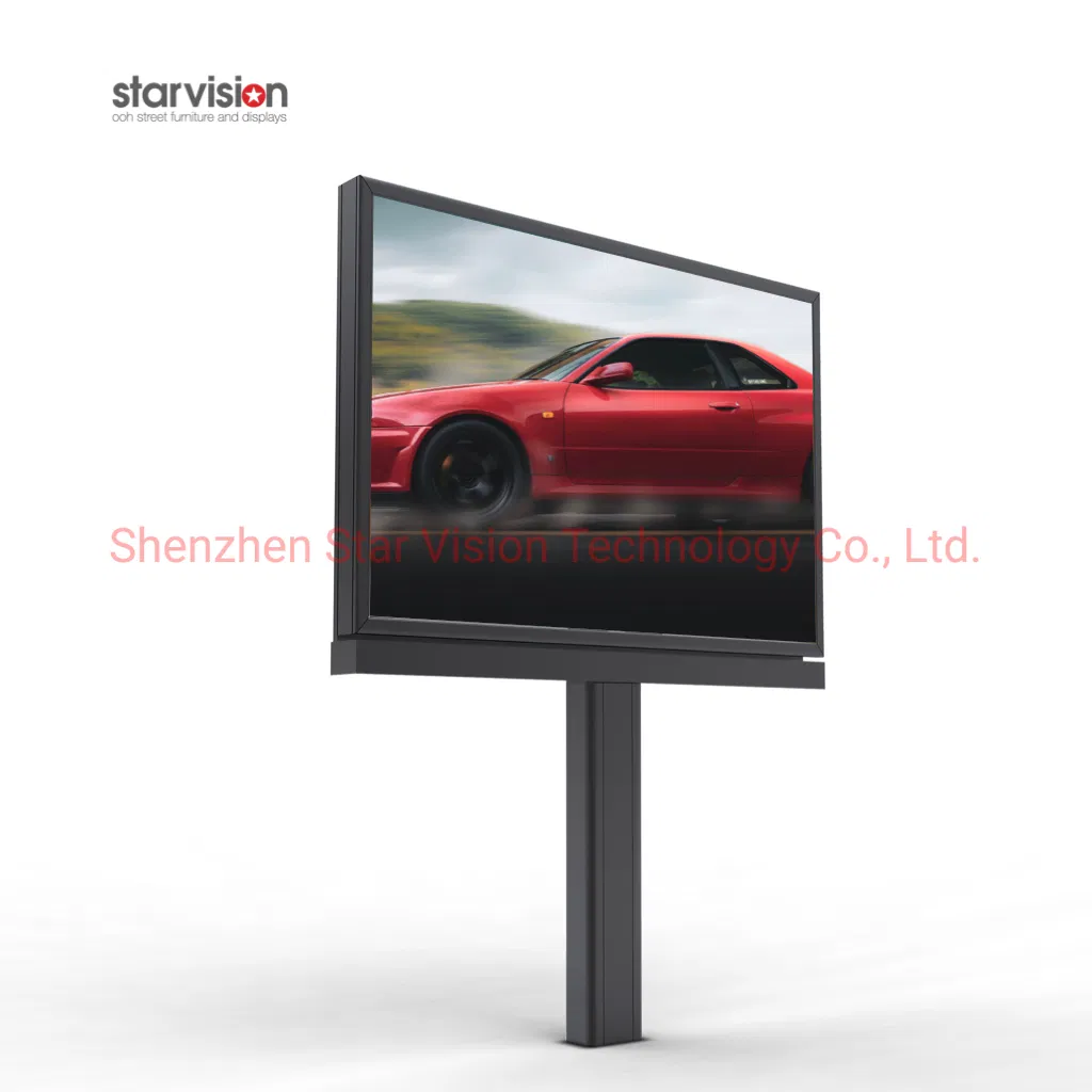 Outdoor 32sheet Pole Standing Advertising Light Box Billboard for Street