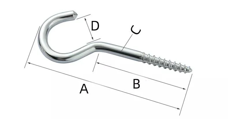 China Manufacture Quality Customzinc Plated Stainless Steel Eye Bolts Hook Galvanized Expansion Bolt Screw