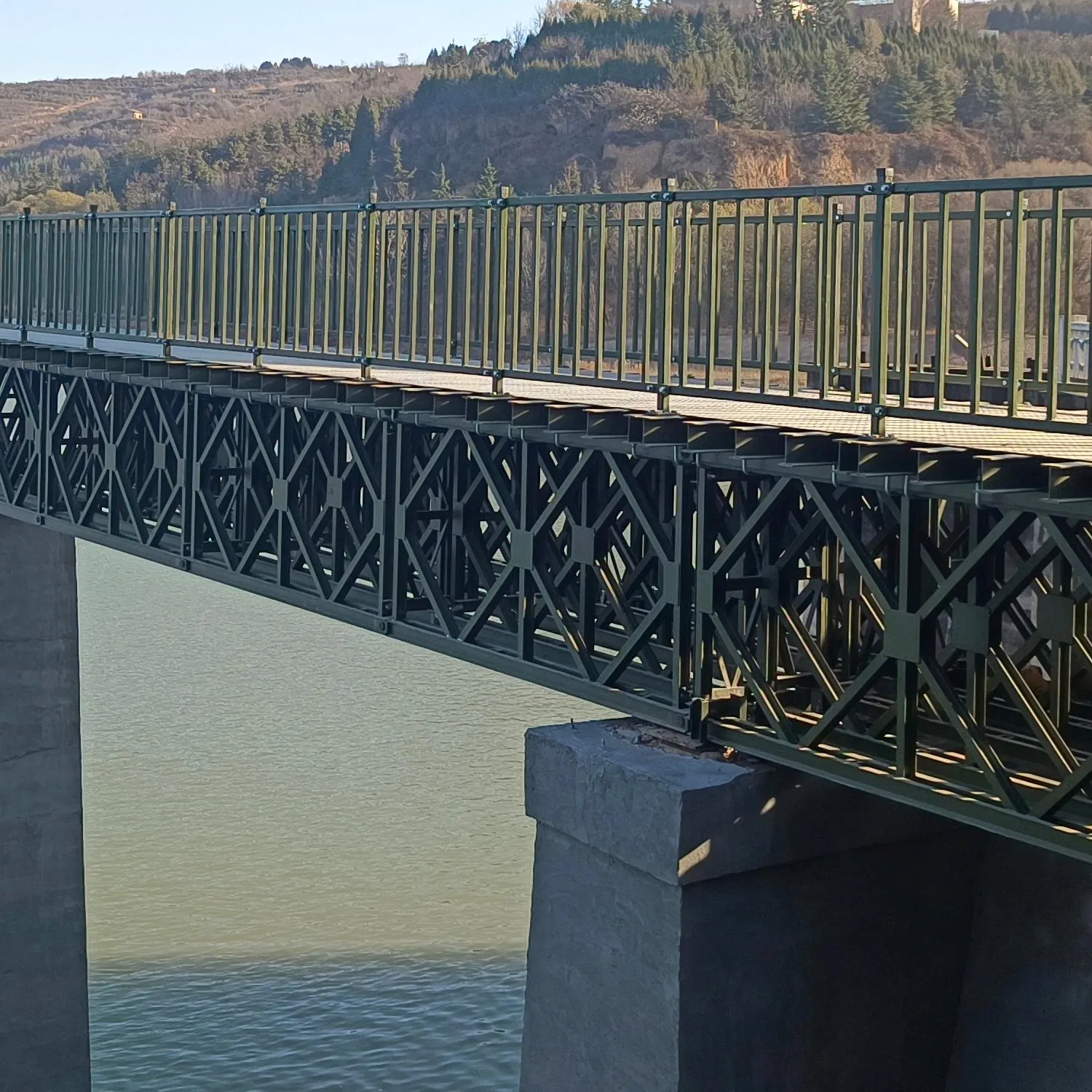 Modern Design Temporary Pedestrian Steel Structure Bailey Bridge for Construction