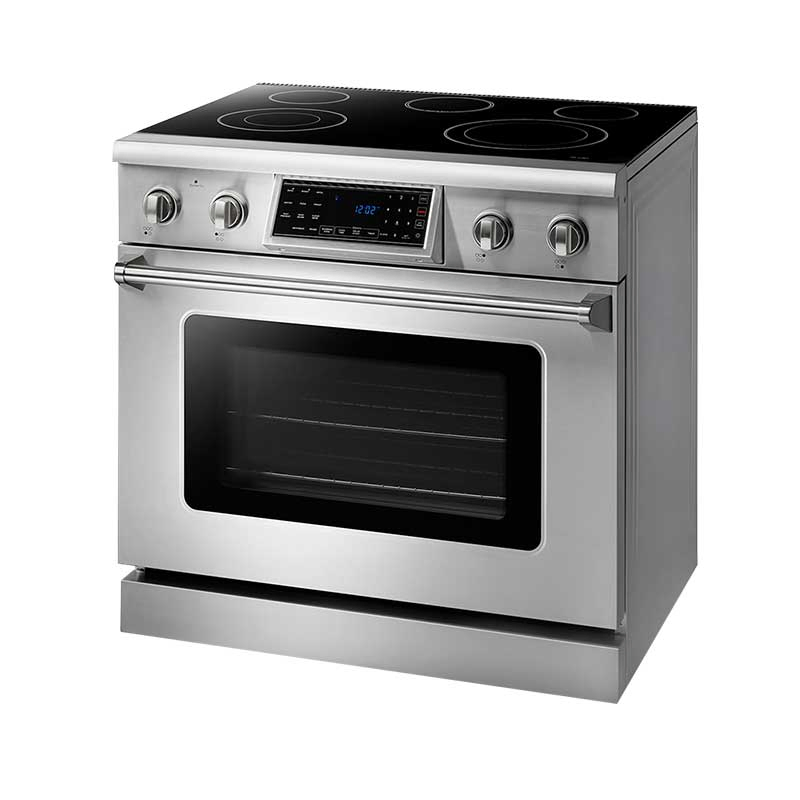 Freestanding 36 Inch 5 Elements Electric Stove with Tilt Panel Tre3601