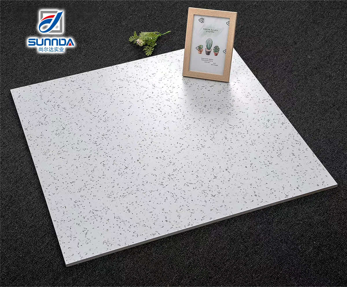 Foshan Quality 600X600 600X1200 Matte Rough Anti Slippery Surface Cement Grey Marble Terrazzo Designs Porcelain Floor Wall Tiles