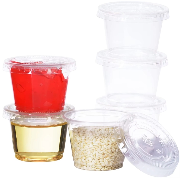 Одноразовая соусница с крышкой PP 1.5oz