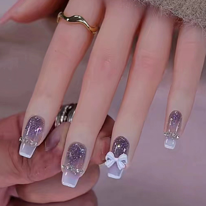 False Nail Full Cover Fingernails Press on Nails Acrylic Fake Nails