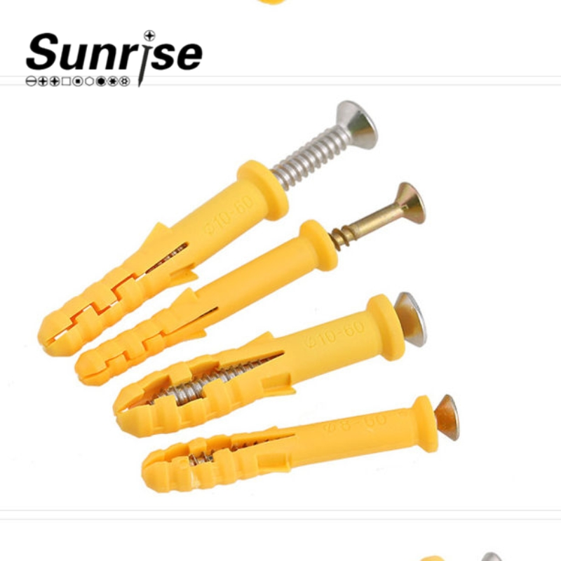 Screws Yellow Expansion Screw Anchor Bolt Expansion Plug Self-Tapping Screw