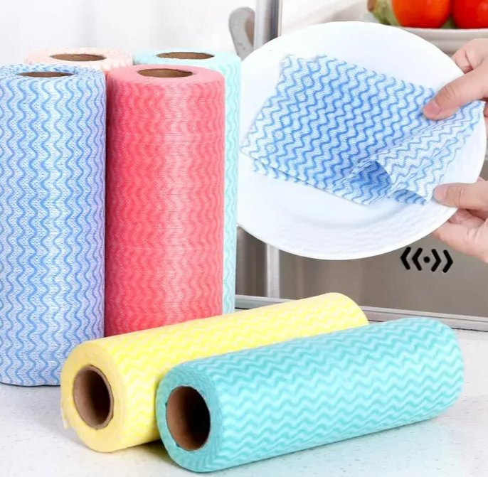 Disposable Biodegradable Dish Towel Super Absorbent Wood Pulp Cloth Kitchen Floor Mop Cleaning Wipe Car Tea Hand Food Quick Dry Cloth with Print