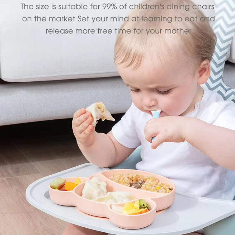 Quality Guaranteed Cute Animal Style Children Silicone Dinner Plate Bowl