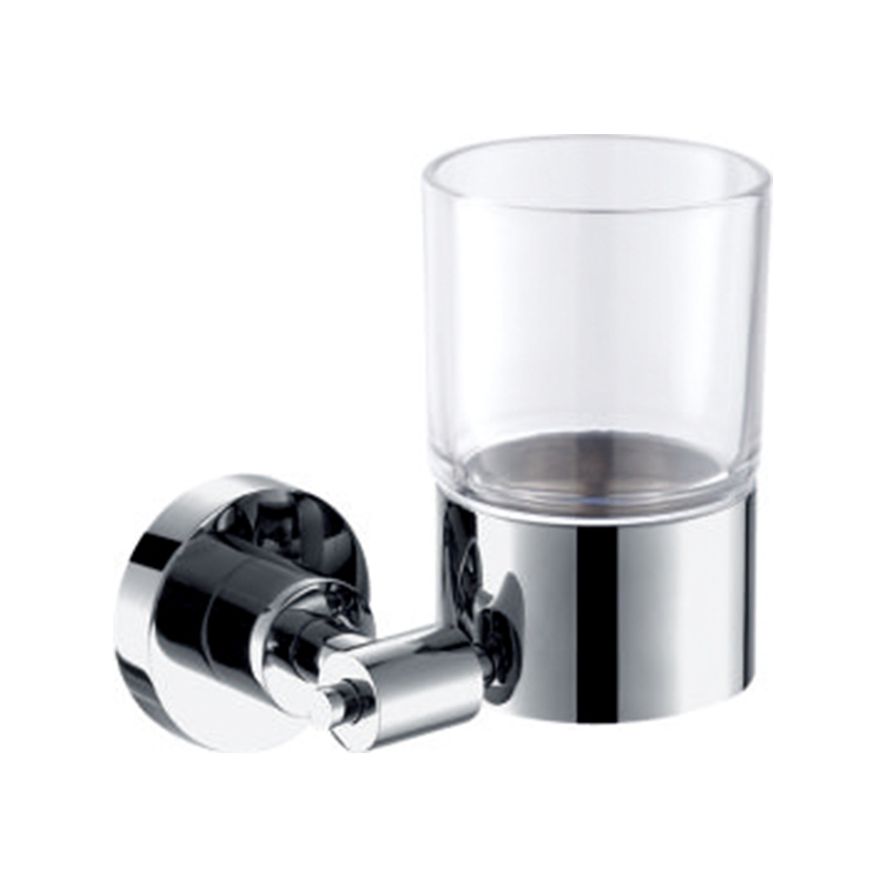 Wall Mounted Durable Double Tumbler Holder Design Double Toothbrush Cup Tumbler Holder
