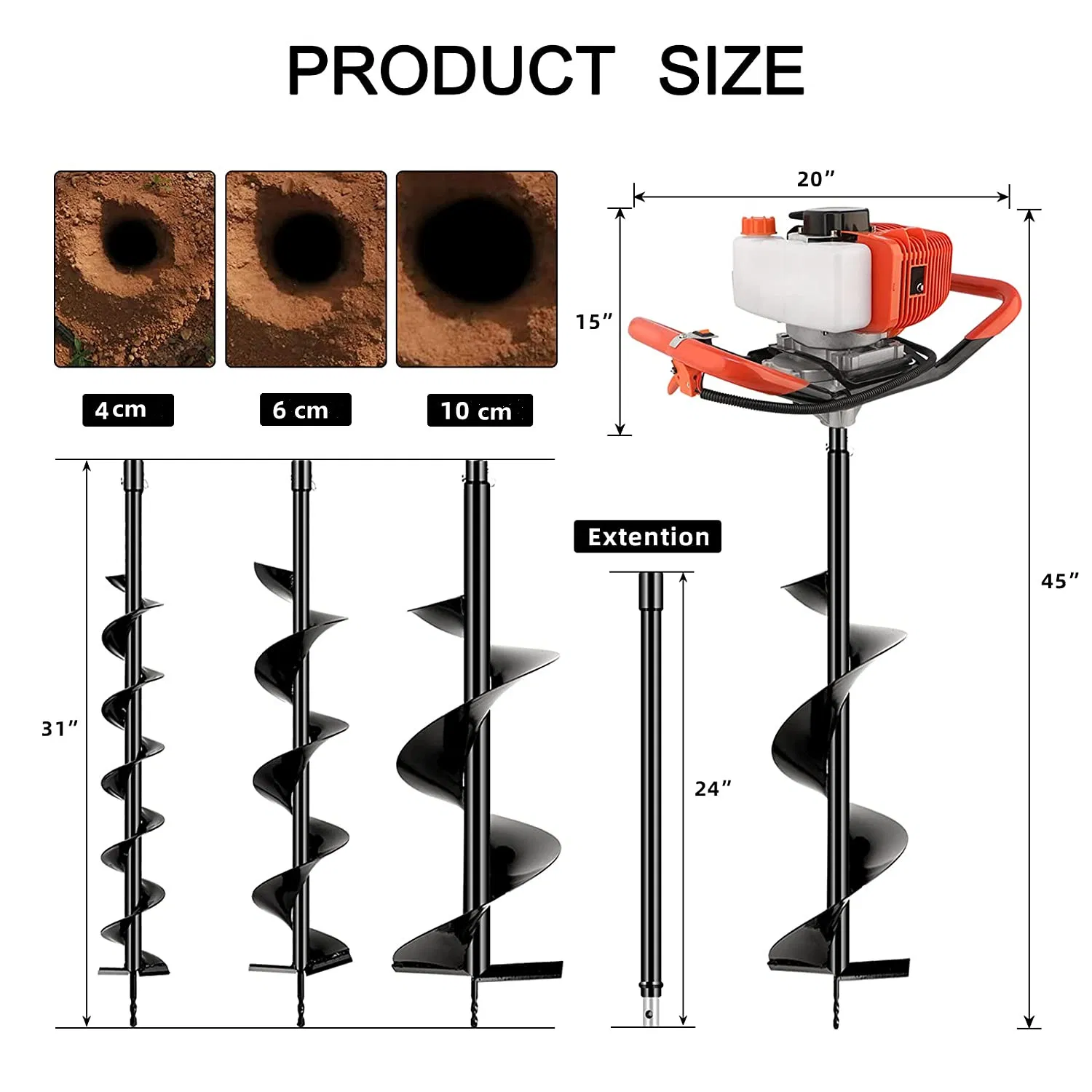Farmland Digging Machine/ Digging Holes to Plant Trees / High Quality Earth Dril