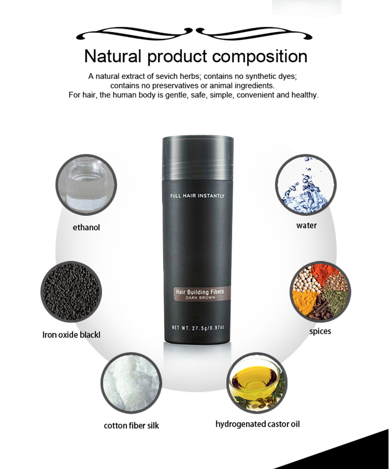Cosmetics Hair Beauty Skin Care Product Hair Fiber Powder Building