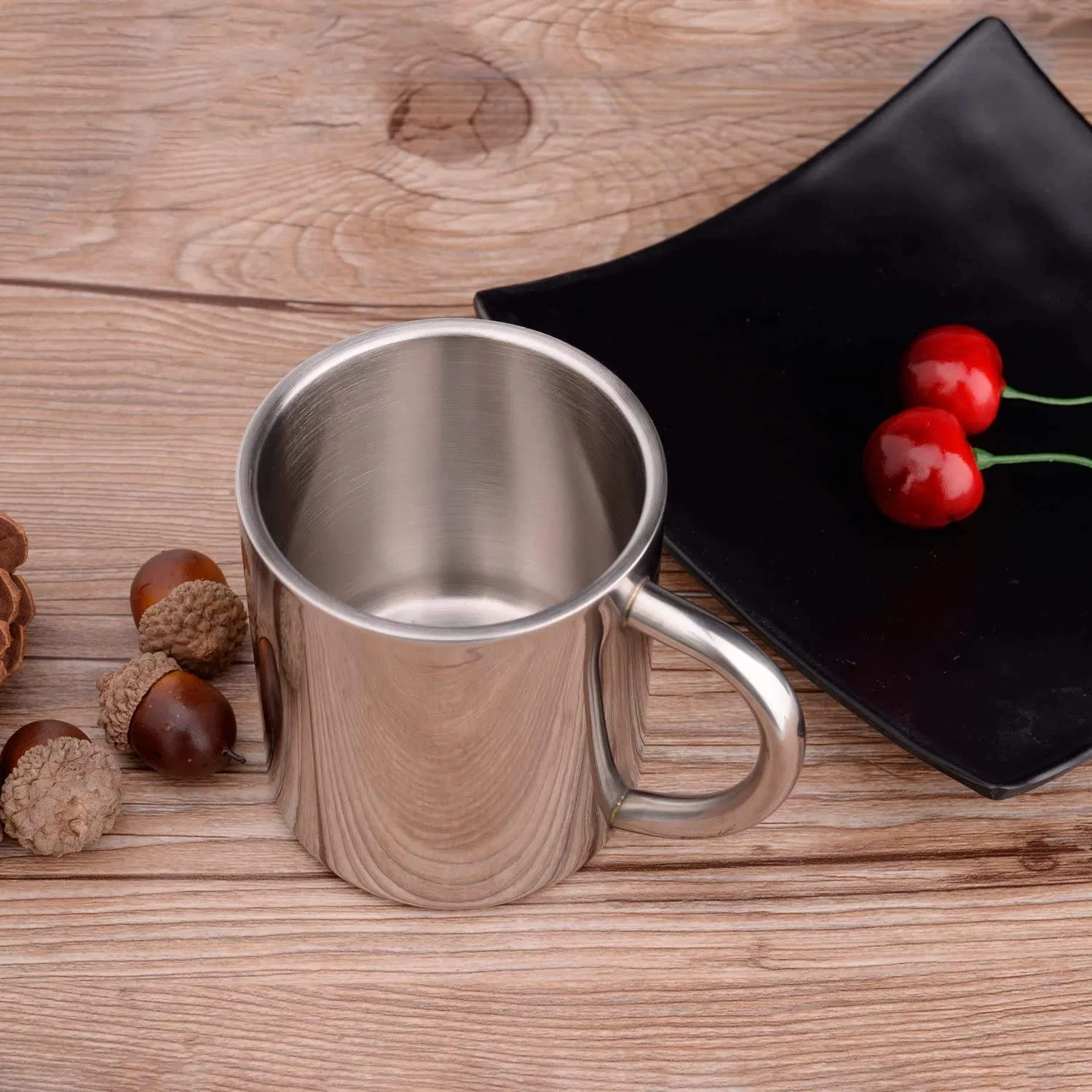 Двойная термокружка из нержавеющей стали 220 мл