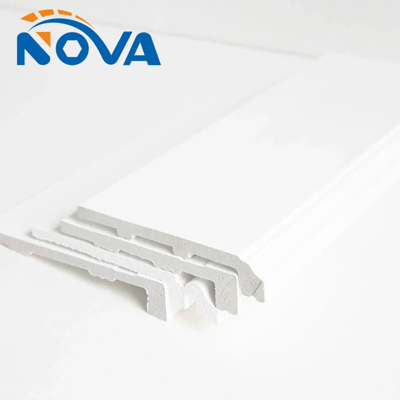 Wholesale Manufacturers Produce Skirting Waterproof Plastic Polystyrene Skirting Board PS Frame Baseboard Flooring Decorative Moulding
