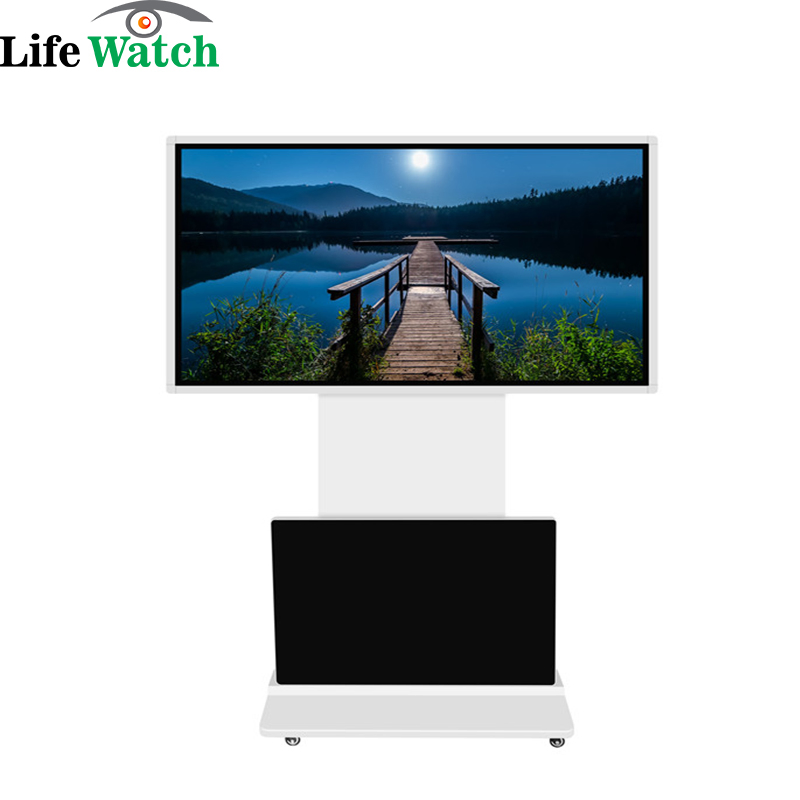 43-Inch 360 Degree Rotatable Floor Upstanding Interactive LCD Digital Signage Kiosk