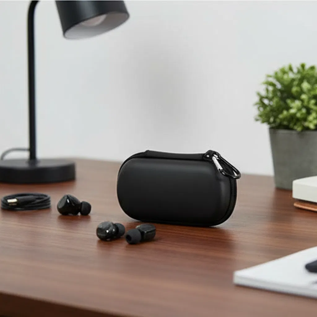 Чехол для наушников EVA с логотипом, водонепроницаемый