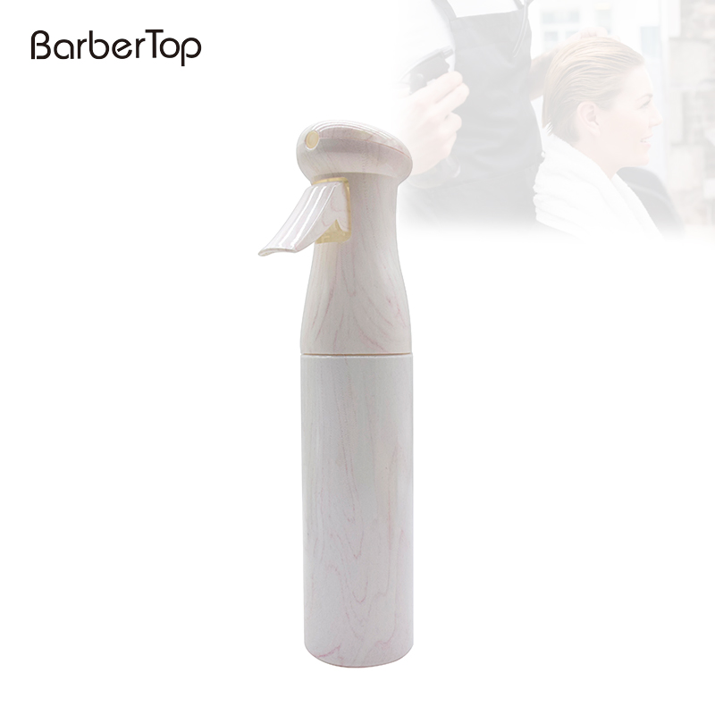 New White Wood Color Spray Bottle 300ml Salon Barber Hair Bottle Water Sprayer Hairdressing Fine Mist Spray Bottle