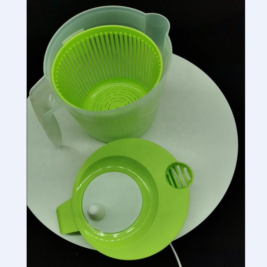 Crank Handle Salad Maker Powered Salad Tosser Water Leak Salad Spinner