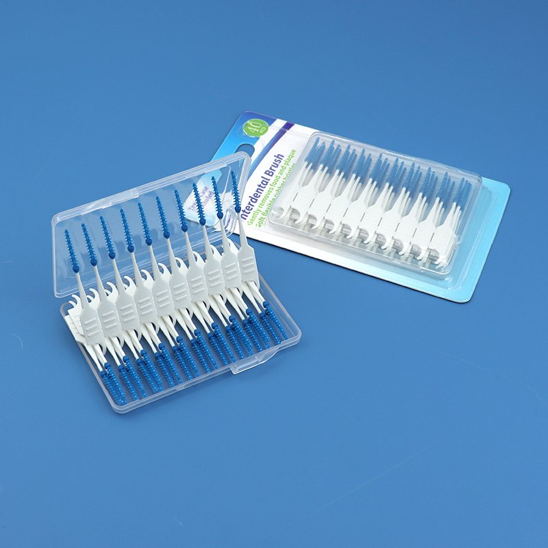 40CT Soft Silicone Rubber Interdental Brush Soft-Picks for Wide Space Orthodontic Brace