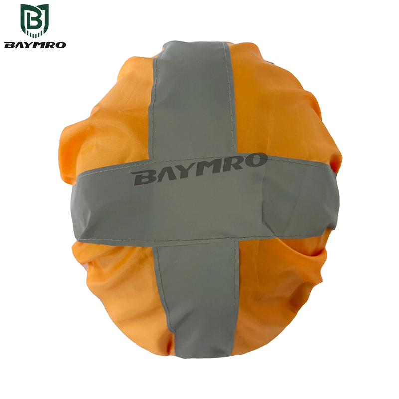 Factory Direct High Visibility Orange Reflective Waterproof Helmet Cover En 20471 En 343