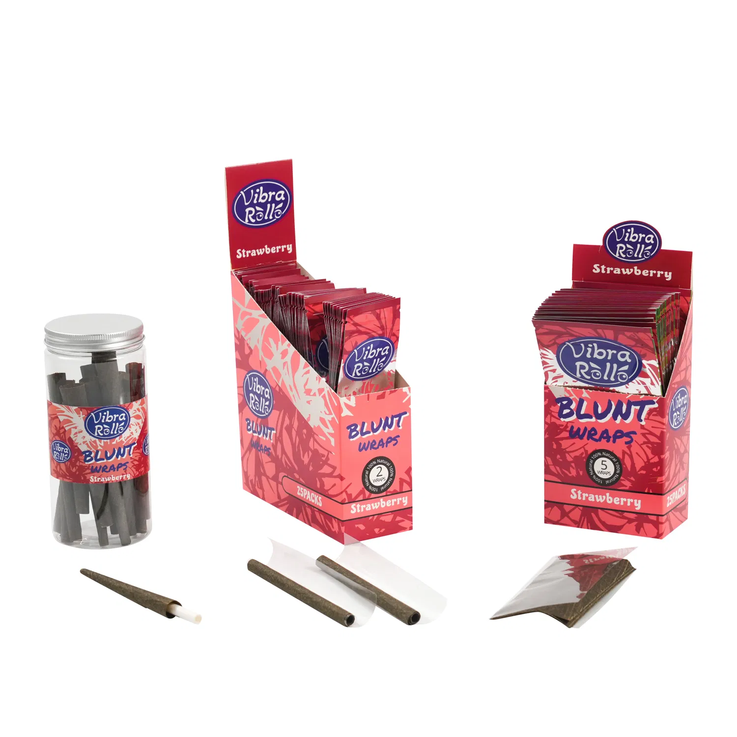 Papers Cone Ryo Natural Plant Slow - Burning Rolled Blunt Wraps