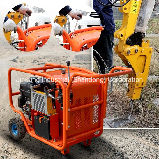 Electric Multifunction 13.5HP Hydraulic Power Unit Ht14-30 Gasoline Engine Hydraulic Power Station