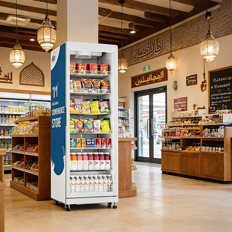 520L Single-Door Vending Machine Large Capacity Combination Automatic Drink Food Candy Beverage Vending Machine Combo Vending Machine