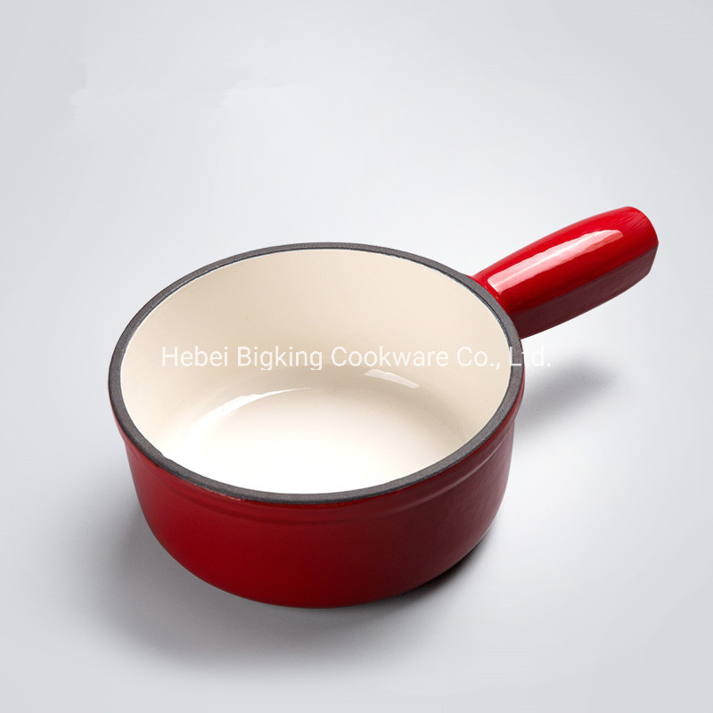 Мини-чугунный фондю-набор красный, для шоколада