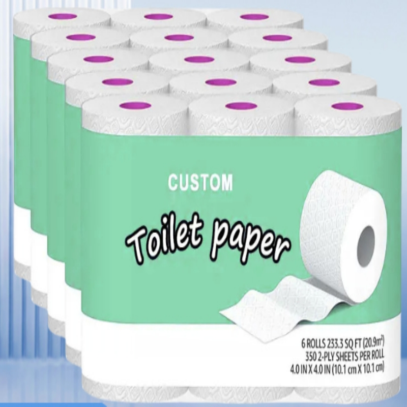 Cheap 1/2/3 Ply Soft Bamboo Embossed Unscented Jumbo Roll Toilet Bathroom Tissue Paper