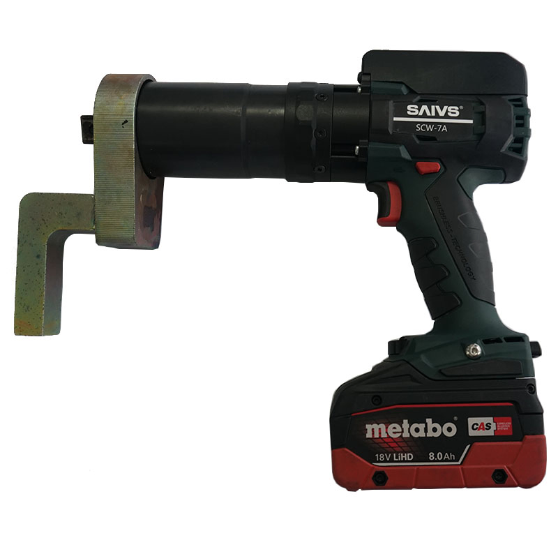 Scw-a Portable 18V Cordless Brushless Impact Wrench Square Drive with Battery LCD Power Wrench 6000 Nm