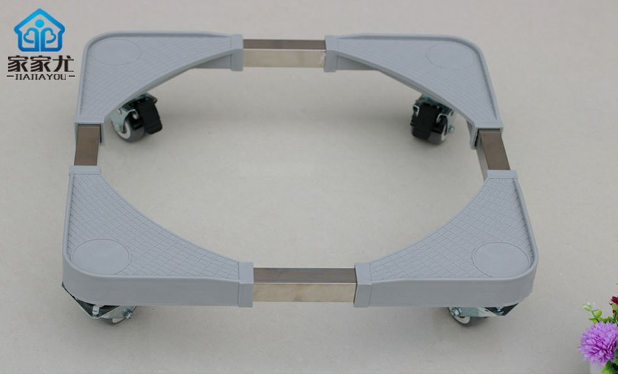 Adjustable Movable Fridge Stand Refrigerator Base with Wheel 70cm*70cm