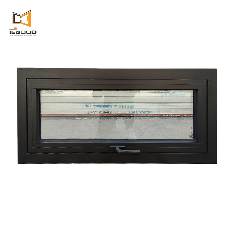 Customized Double Glazing UPVC/PVC Windows Cheap Awning Impact Glass Window