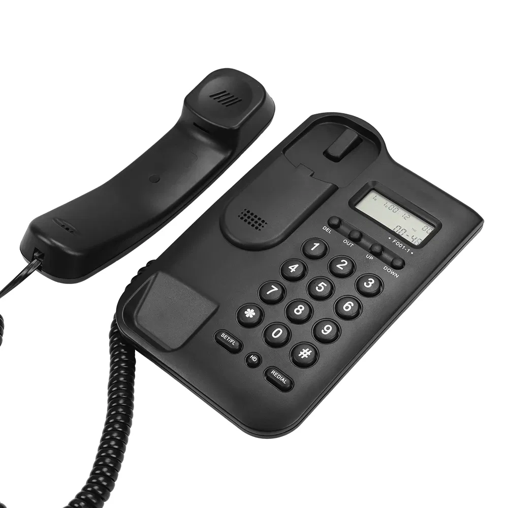 Classic Wired Corded Telephone with Multifunctional Features for Home