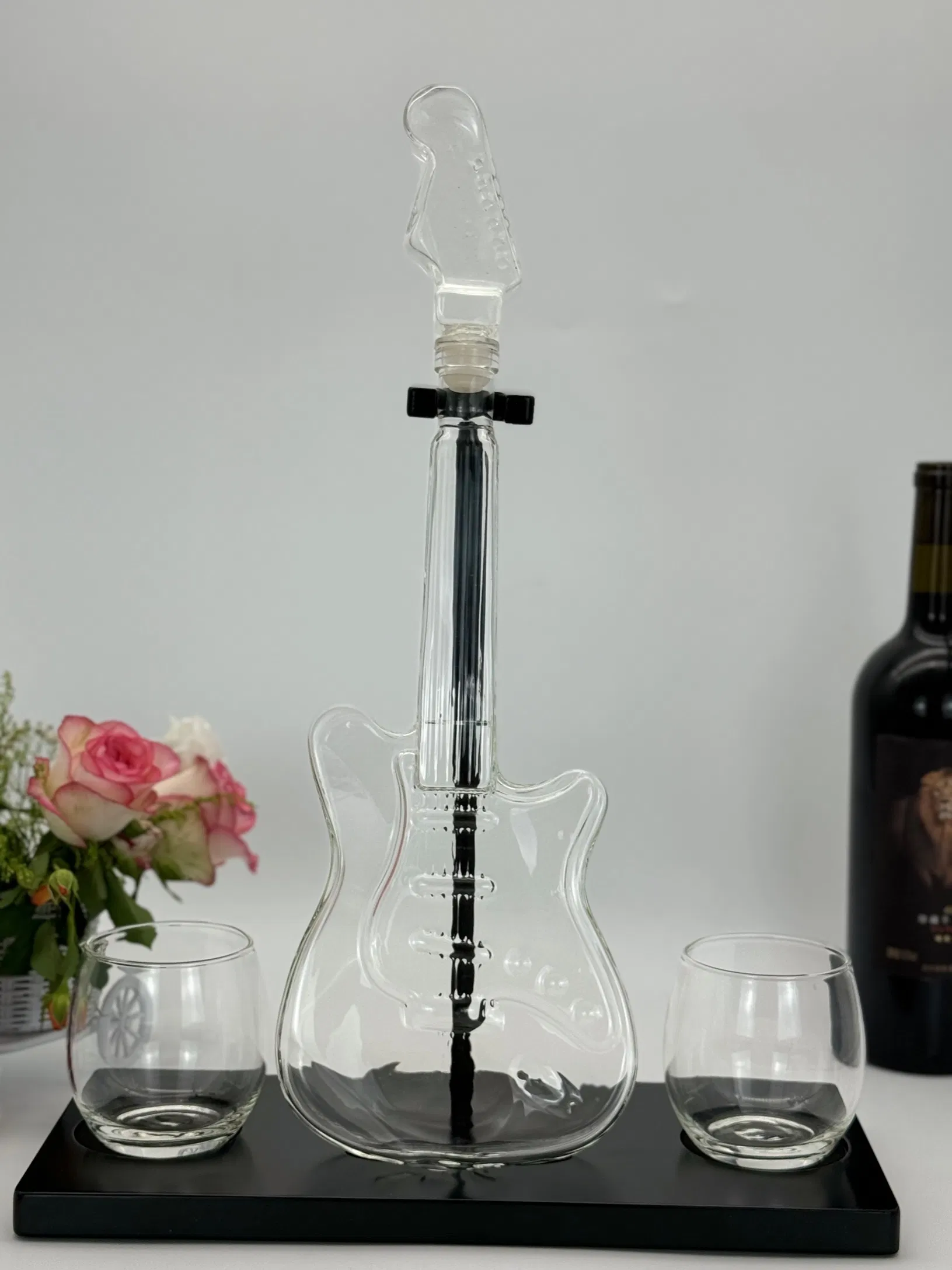 Traditional Hand Made Wine Decanter with Clear Glass