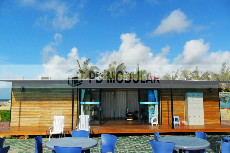 40FT Expandable Folding Slide out Prefabricated Luxury Beach Holiday Apartment