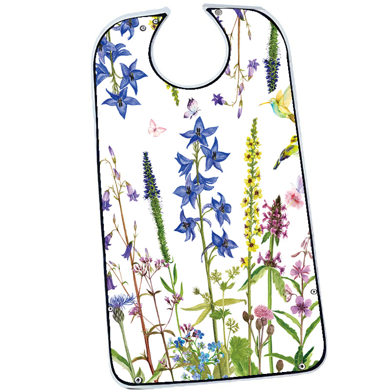 Customized Waterproof Polyester PVC Adult Bibs Washable Apron Reusable Restaurant Scarf