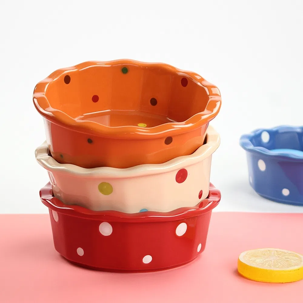 Heat Insulation Daily Essential Ceramic Rice Bowl for Restaurants