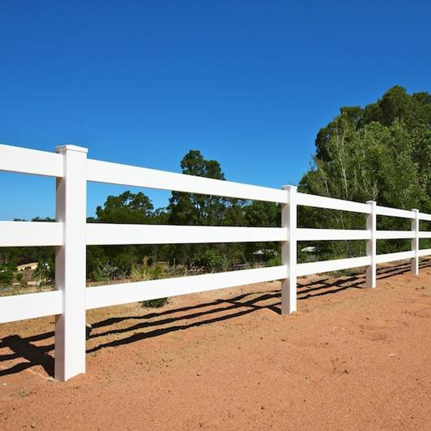 Easy Install Vinyl Rail Farm Fence