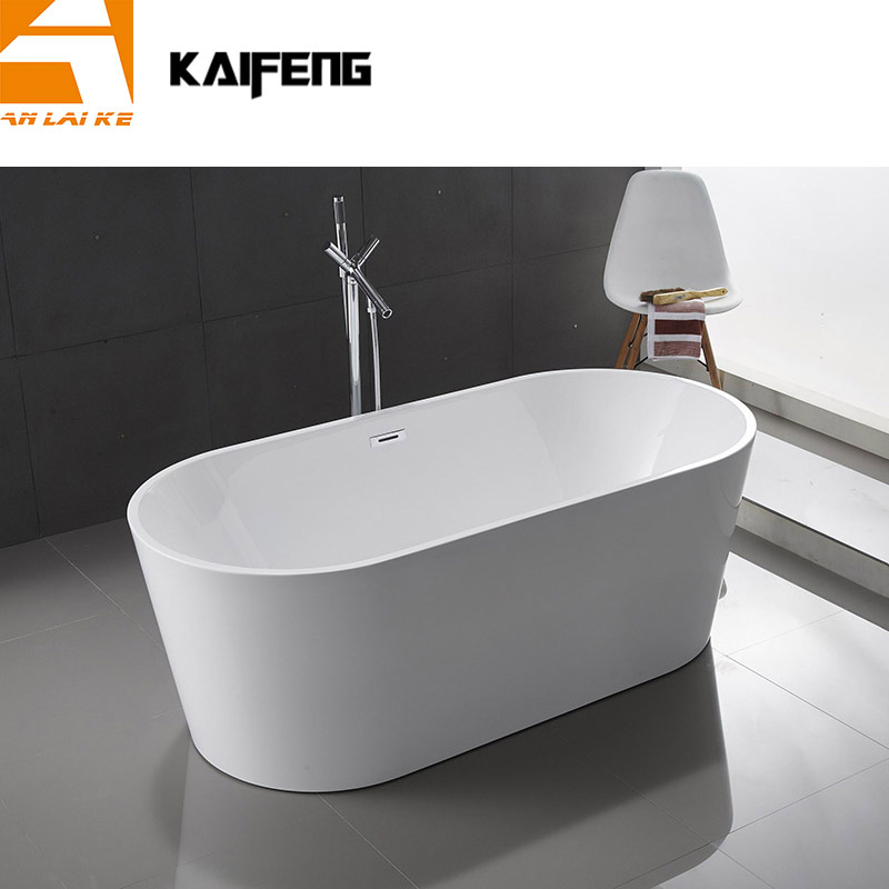 Modern Ellipse Lucite Acrylic Freestanding Bathtub (KF-715B)