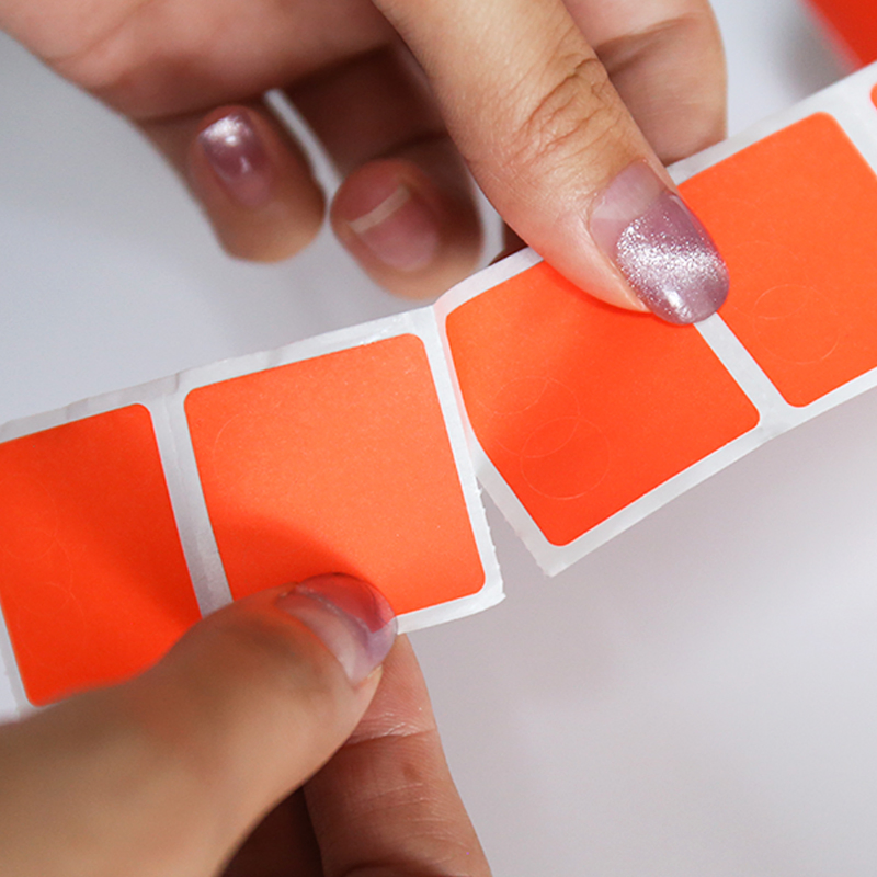 Jumbo Roll Self-Adhesive Raw Material Paid Burglarproof Label Sticker Fluorescent Woodfree Paper