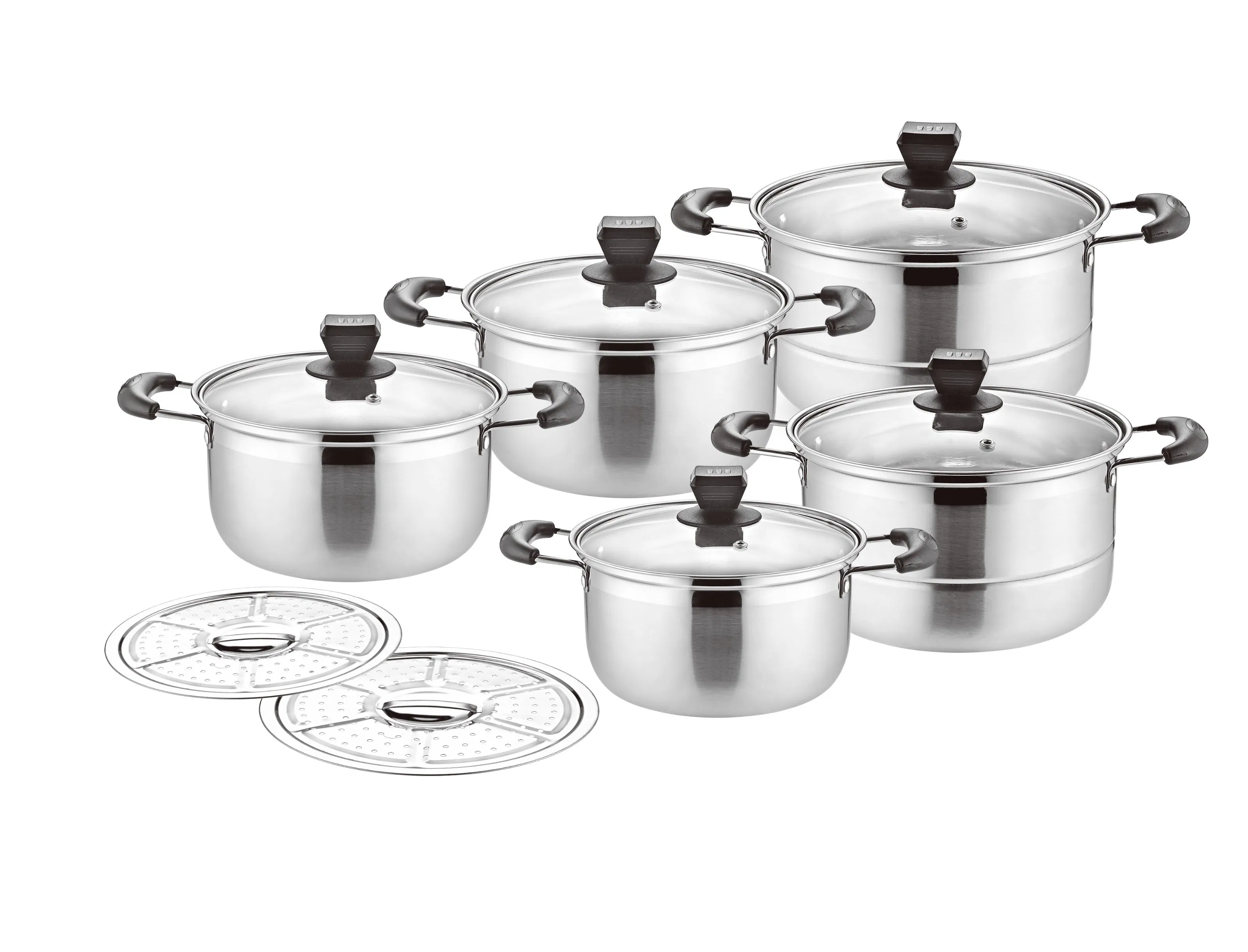 Кастрюля из нержавеющей стали для лапши и супа