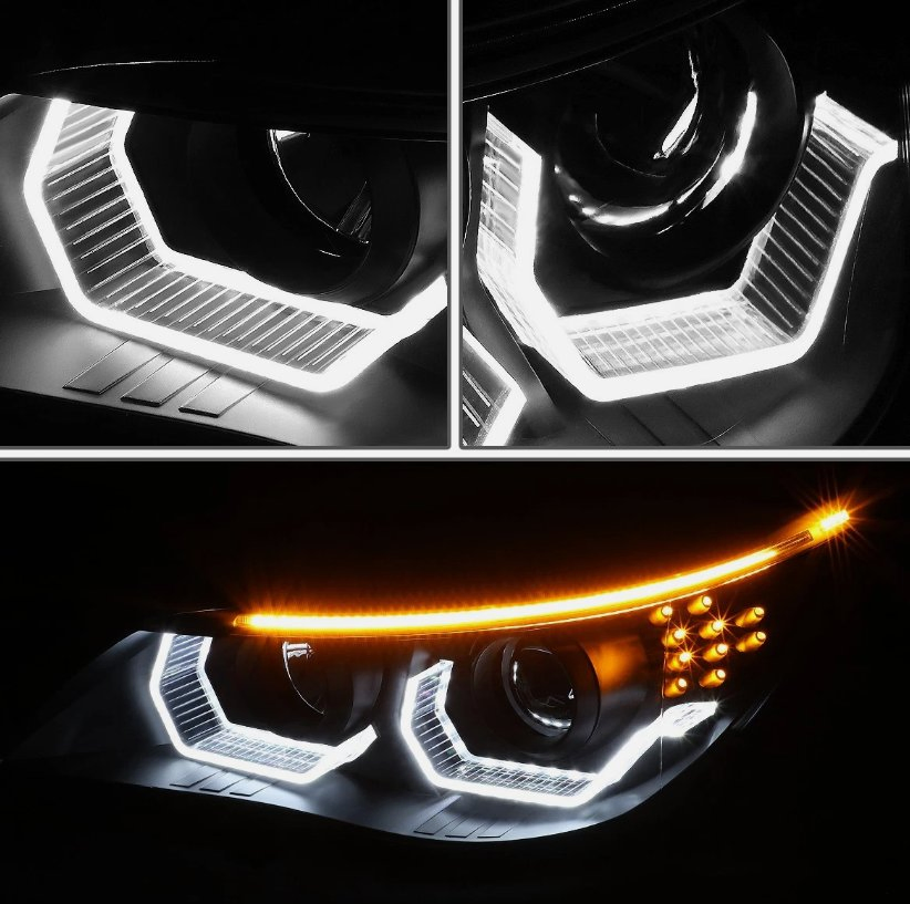 Передние фары LED для BMW E60 5-Series, левая и правая