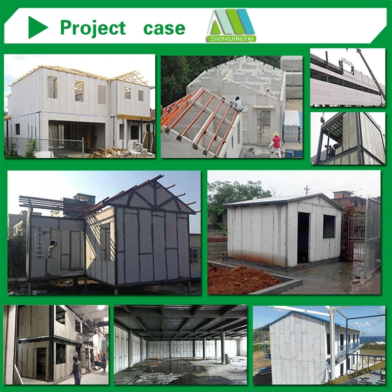 2440X610 mm Lightweight Precast Concrete EPS Sandwich Fiber Cement SIP Ready Made Wall Panel