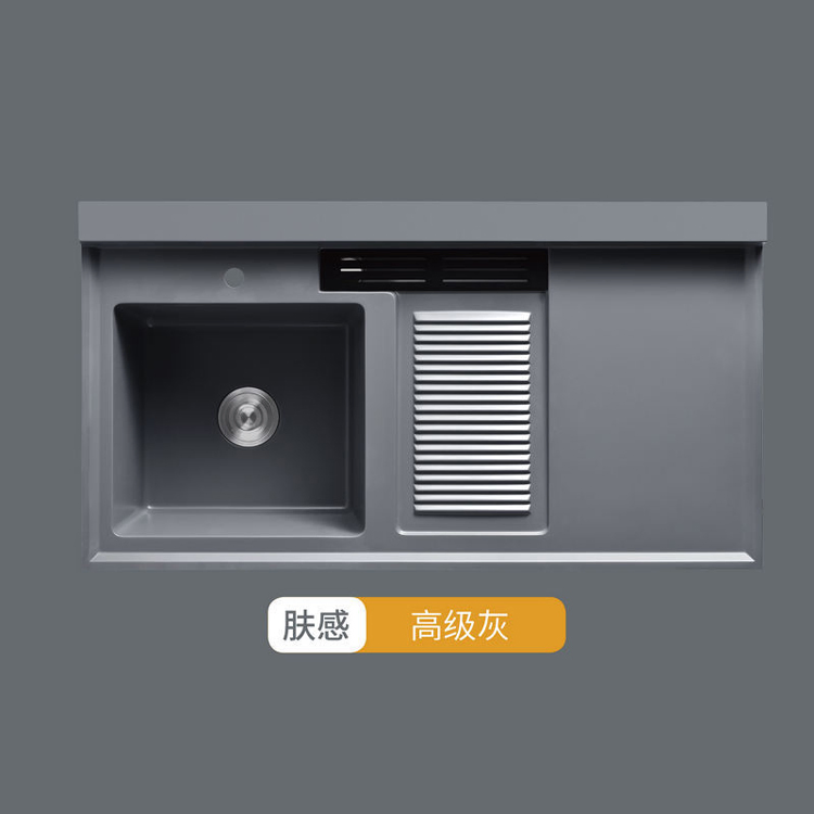 Hot Sale Artificial Stone Basin with Washing Board Counter Top Laundry Sink