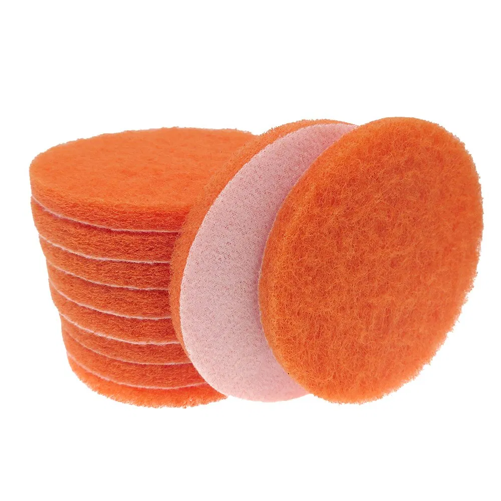 4 Inch 100mm Hook and Loop Round Nylon Scouring Pad