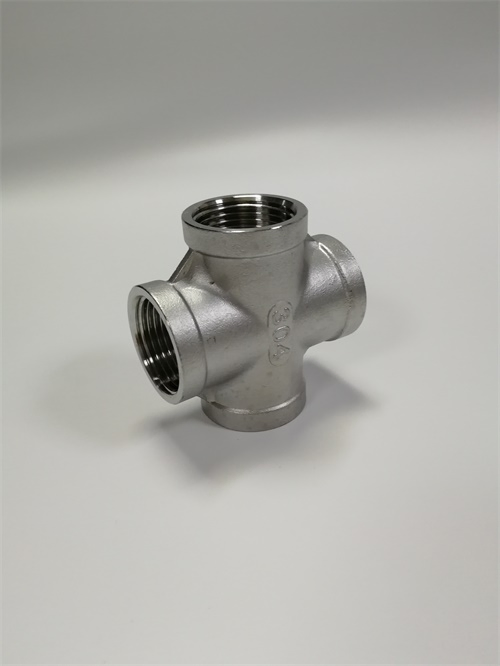 OEM 150lb Bsp / NPT Threaded Hydraulic Stainless Steel Cross