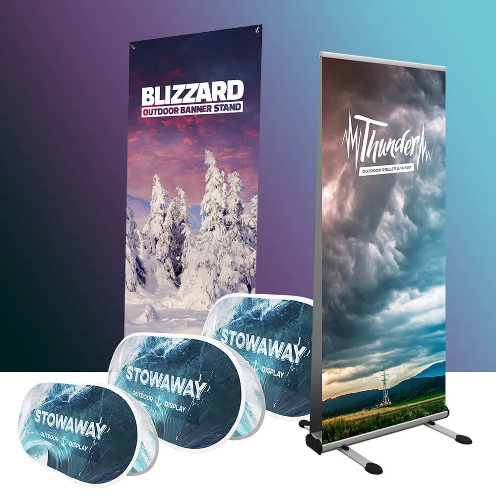 80*200cm Exhibition Booth System Backdrop Poster Stand Party Decorations Roll up Banner Display Stand